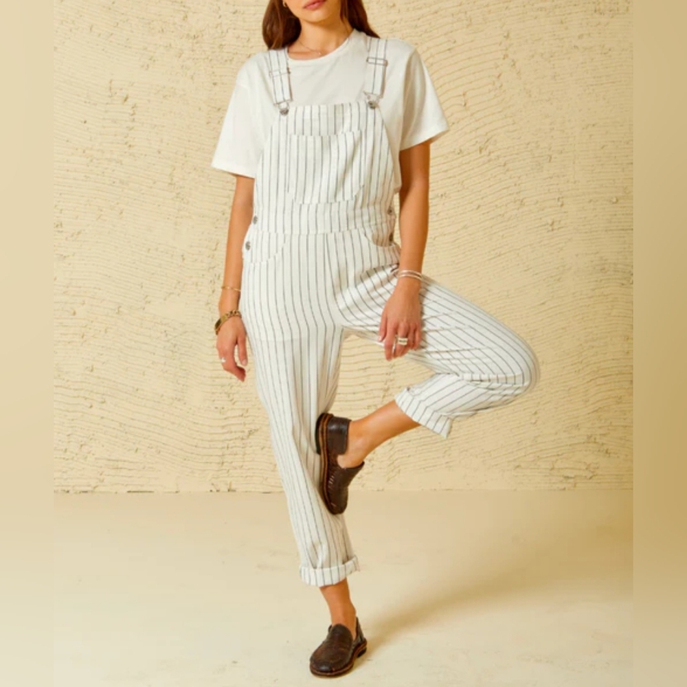 Cotton On Stripped Denim Overalls Size 2